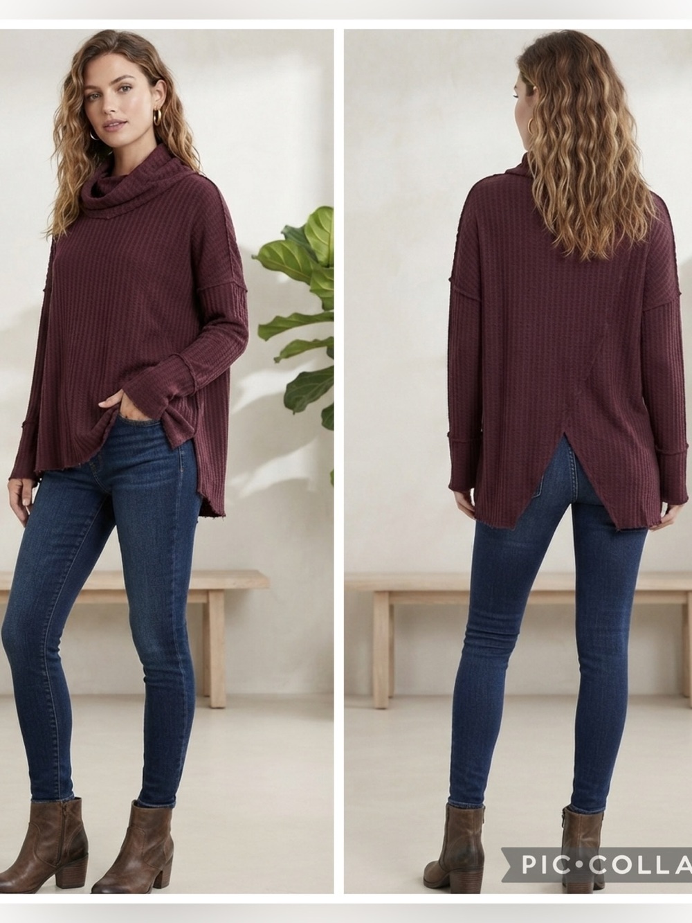 🆕 FREE PEOPLE  Juicy Long Sleeve Tunic size XS Oversized new